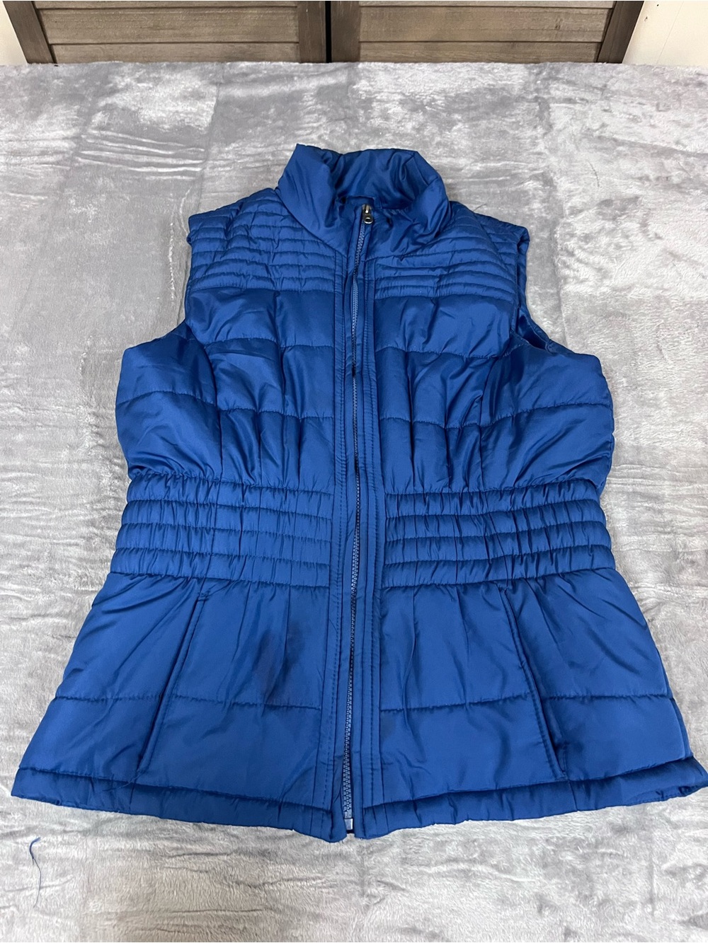 Outer Edge Women’s Quilted Royal Blue Puffer Vest
